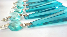 Aqua Spear Glass Crystals