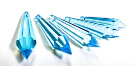 Aqua Spear Glass Crystals
