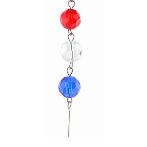 Red, Clear & Blue Crystal Mini Chandelier Chains