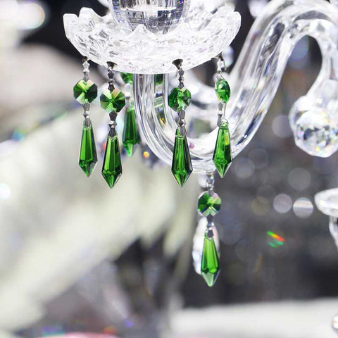 green vintage crystals
