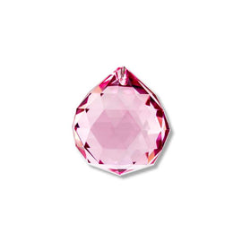 pink faceted crystal ball 20 30 40 50 60 70 80 