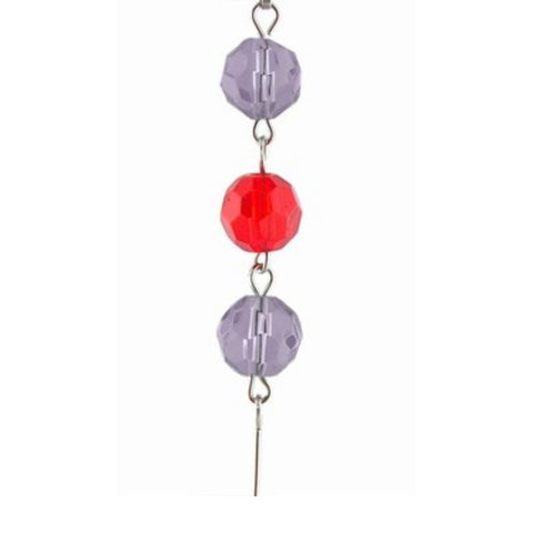 Purple & Red Crystal Mini Chandelier Chains