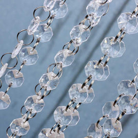 acrylic plastic strands of crystals