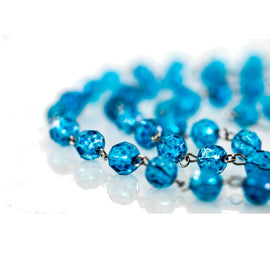 aqua turquoise chandelier chains strands garlands