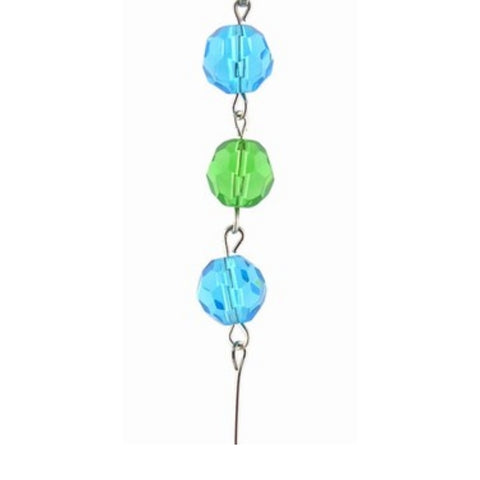 Aqua & Green Crystal Mini Chandelier Chains