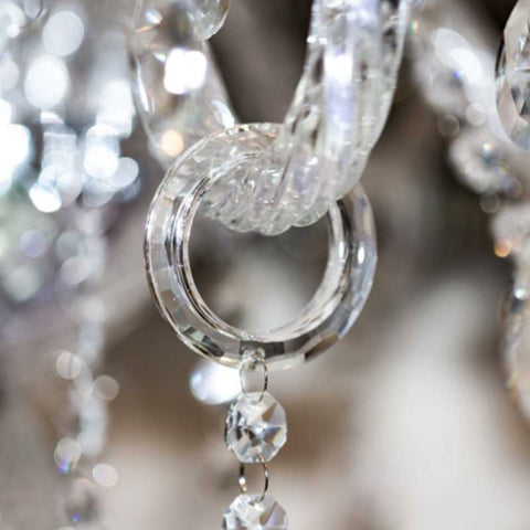 cristalier chandelier bling ring crystal hangers for chandelier arms o-rings clear
