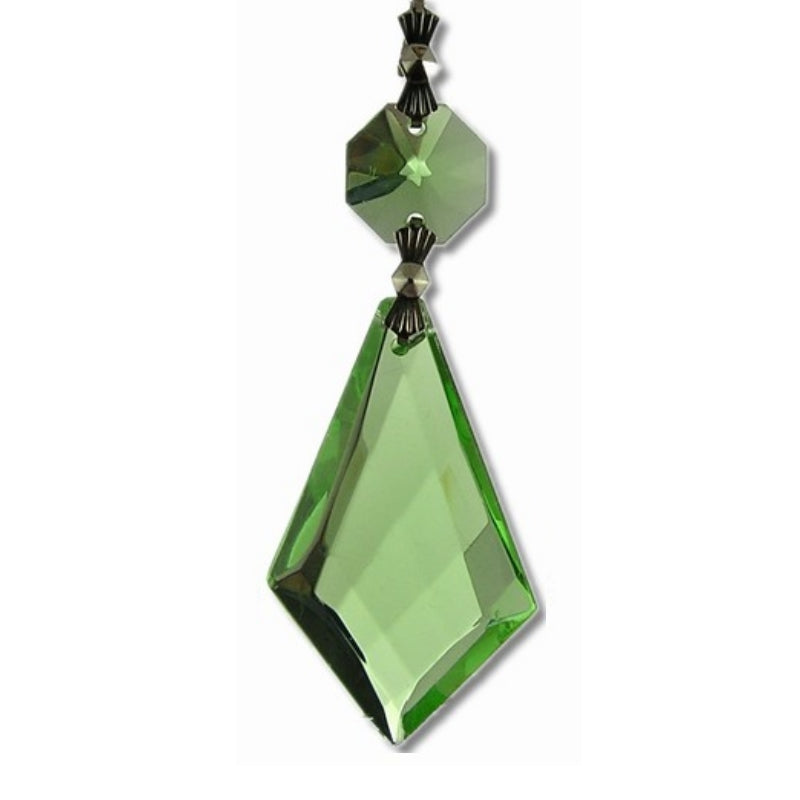 green buy chandelier replacement crystal prism