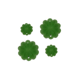 green rosette crystals