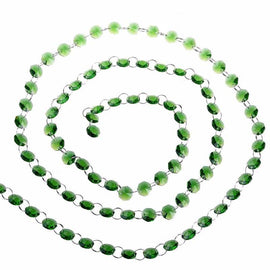 green strands of crystals