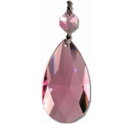 pink crystals prisms for chandeliers