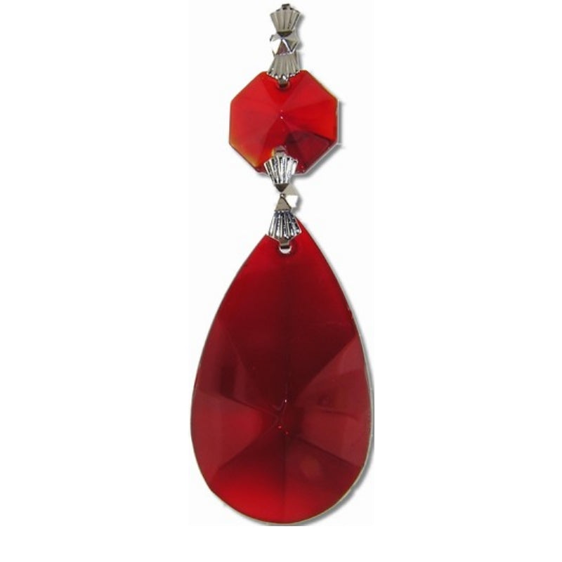 red chandelier teardrop crystal replacement