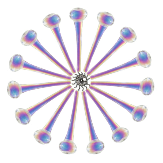 AB colored crystals for chandeliers and lamps