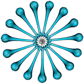 aqua raindrop crystals teardrops prisms