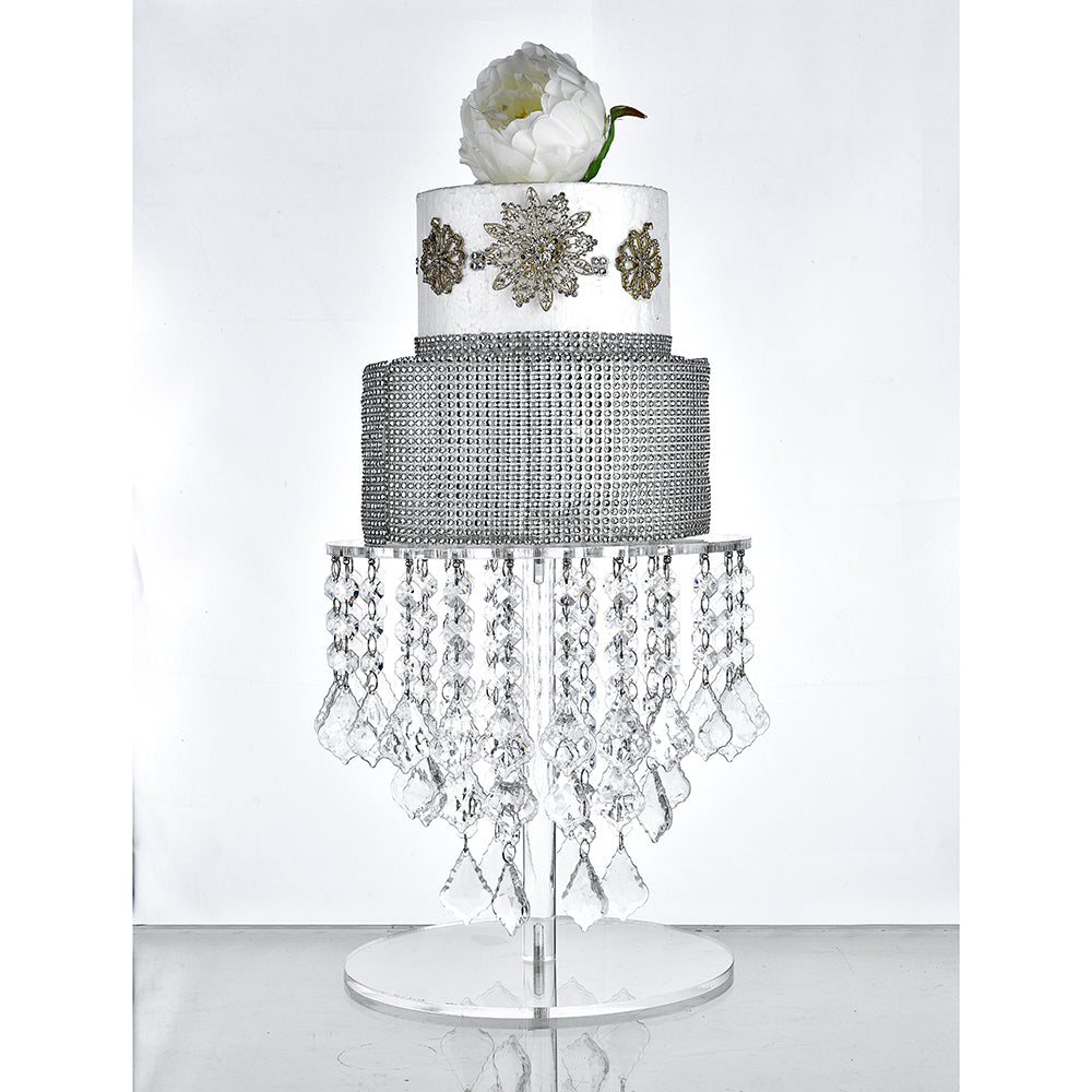 Chandelier Cake Stands - DIY your own Cake Stand with Hanging Crystals