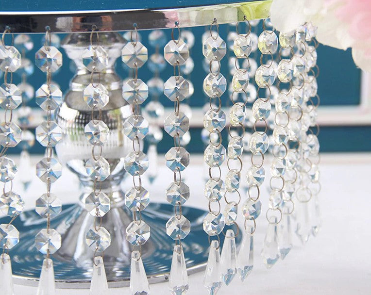 How to Make a Crystal Chandelier Cake Stand - DIY