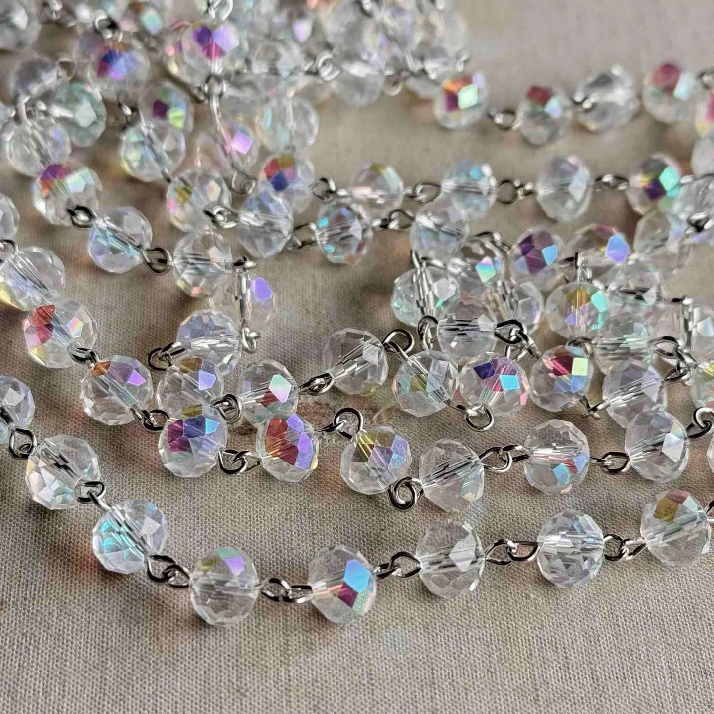 AB Chains of Crystal Beads