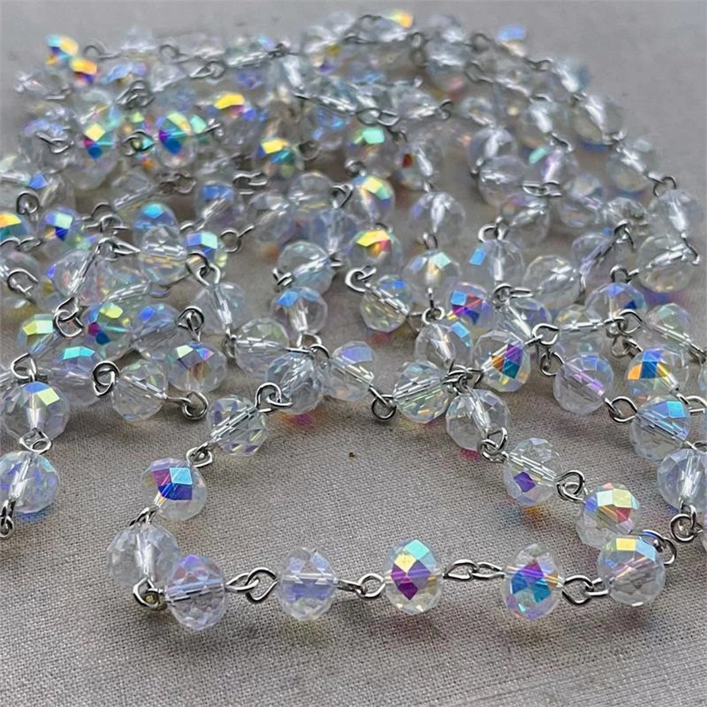 AB Chains of Crystal Beads
