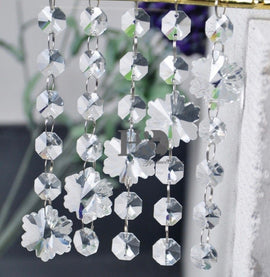 Crystal Snow Ornament Set – 6 Pieces (Custom Hardware Options)