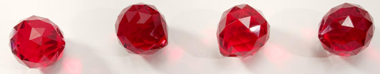 Red Crystal Ball Prism – Chandelier & Suncatcher Crystal