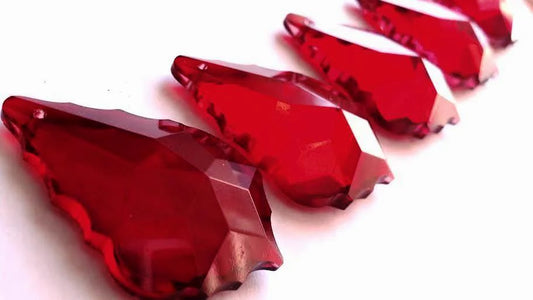 Red French Cut Crystals