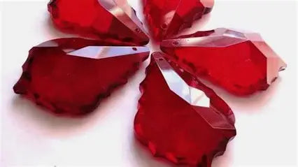 Red French Cut Crystals