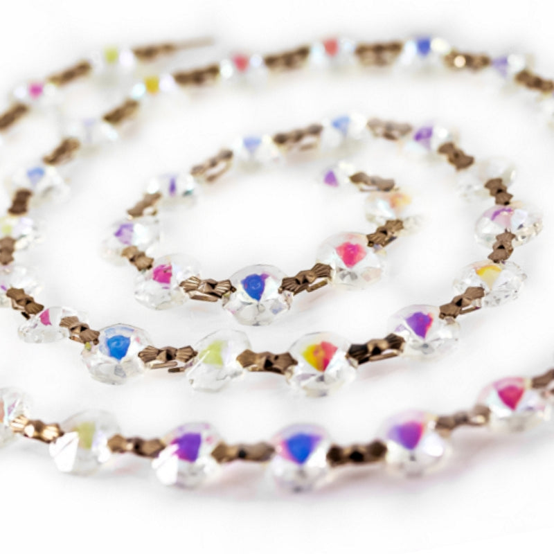 Ab meter of octagons strands chains and garland for chandeliers and crystal projects