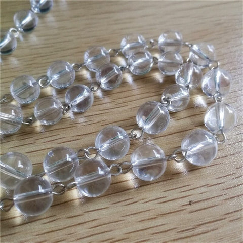 Clear Chains of Crystal Beads