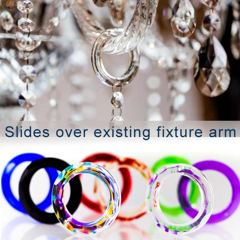 how to put crystals on a chandelier