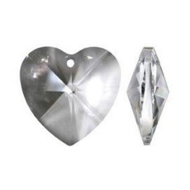 clear crystal heart prisms