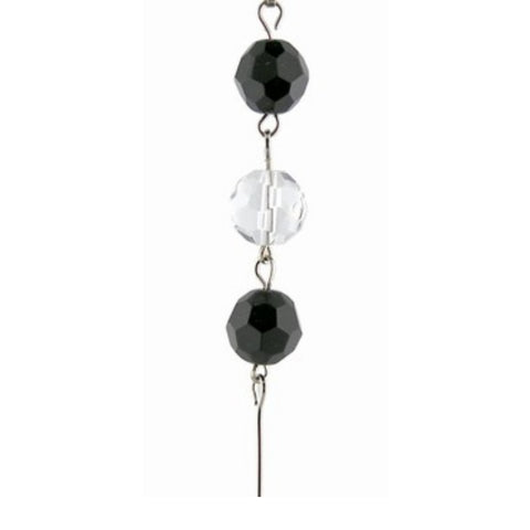 Black & Clear Crystal Mini Chandelier Chains