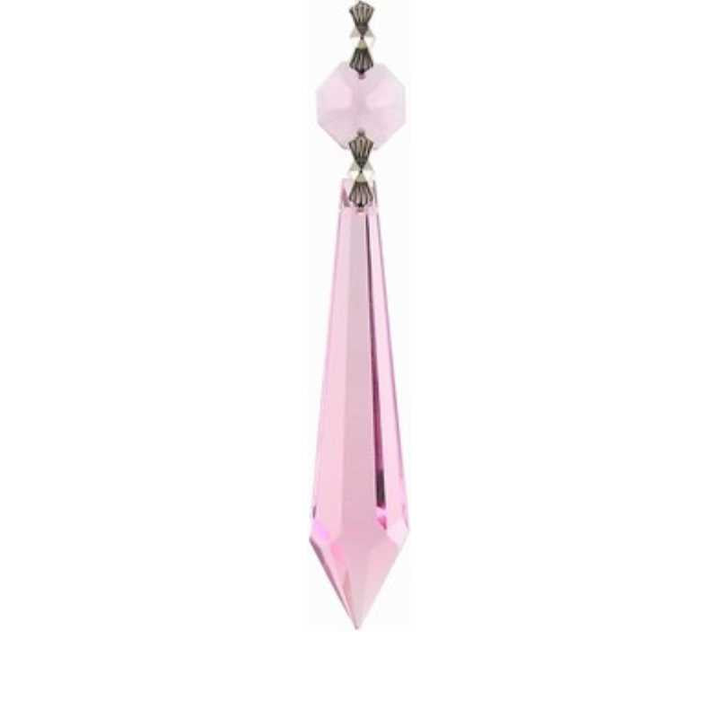 pink chandelier swarovski crystals
