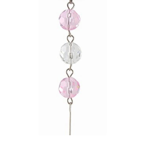 Pink & Clear Crystal Mini Chandelier Chains