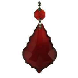 Red French Pendalogue Prism for Chandelier Crystals