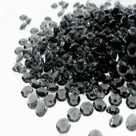 black scatter crystals acrylic