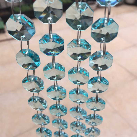 turquoise replacement chandelier crystal strands