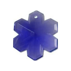 Blue Snowflake Crystal Prism for Chandelier Replacement Crystals