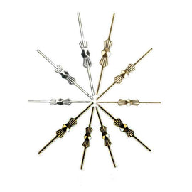 Bronze Brass Chrome Silver Gold bowtie clips for chandelier crystals