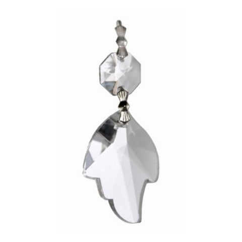 crystal leaf prism for chandelier