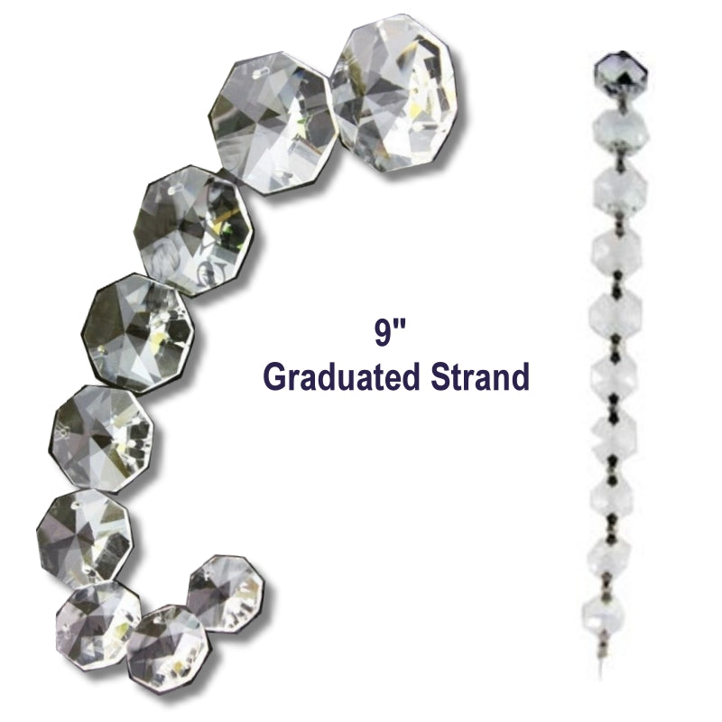 mini graduated crystal strands