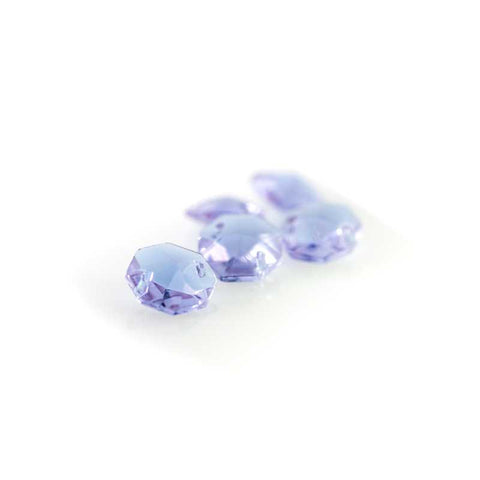 purple chandelier octagon crystal prisms