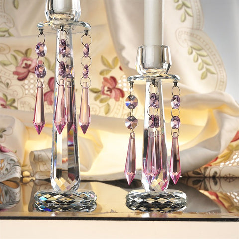 pink vintage chandelier crystals for sale