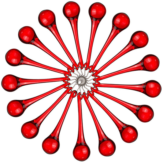 red teardrops raindrops droops crystals